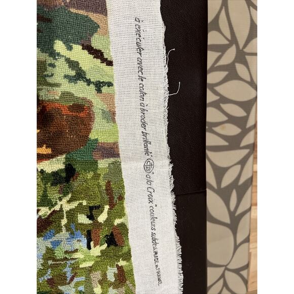 Finished Tapestry Needlepoint Creations MARGOT de Paris Canvas Wool VTG - Picture 4 of 5